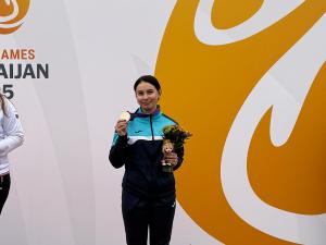 KAZAKHSTANI ATHLETE WON A BRONZE MEDAL AT THE III CIS GAMES IN TRAP SHOOTING